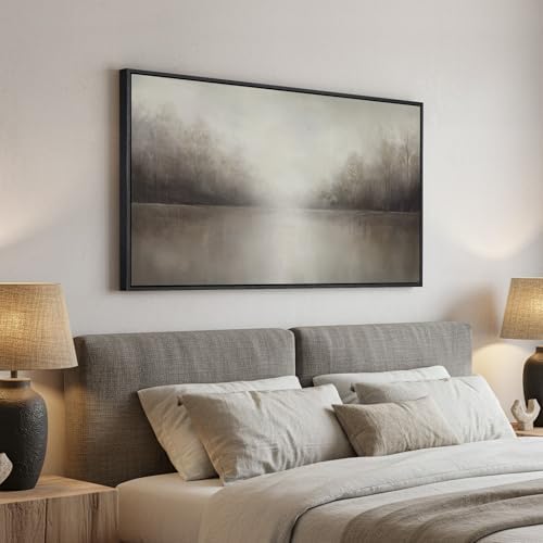 Extra Large Framed Abstract Landscape Wall Art - Image 3