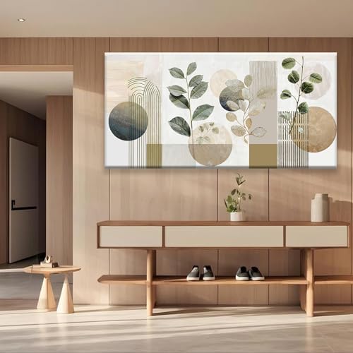 Large Boho Green Wall Art For Living Room Prints 35x70 In Green Botanical Boho - Image 6