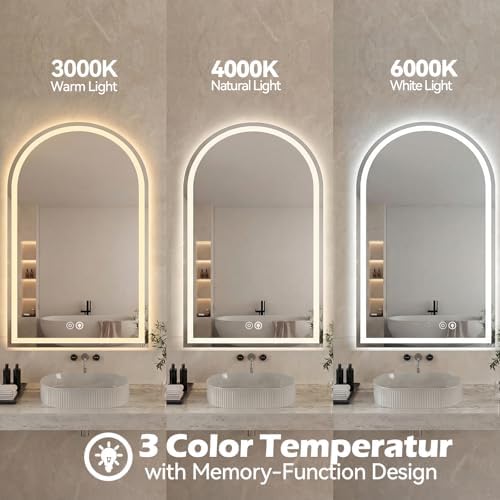 DUMOS 24"x36" LED Bathroom Mirror - Image 5