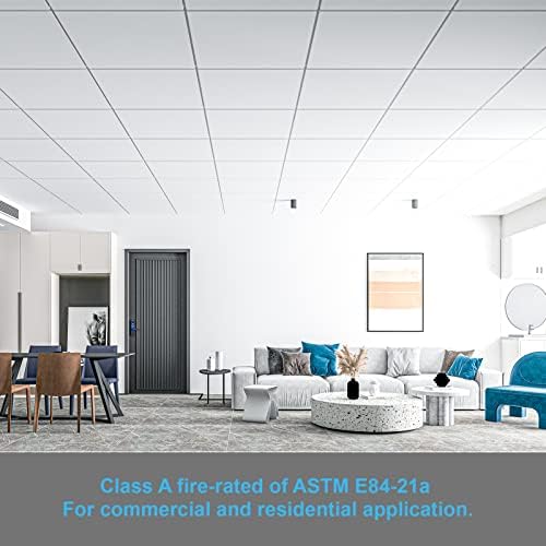 Art3d 12-Pack Smooth Drop Ceiling Tiles, No Sag and Breakage - Image 6