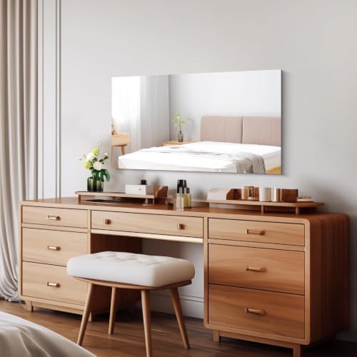 CILIBER Frameless Mirror, 20x36 Rectangle Bathroom Vanity Mirror - Image 2