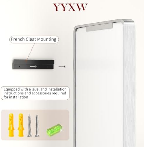 16" x 20" Brushed Nickel Bathroom Mirrors - Image 4