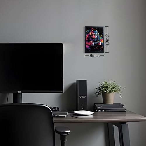 Gamer Monkey Wall Art, Gorilla Playing Video Game - Image 3