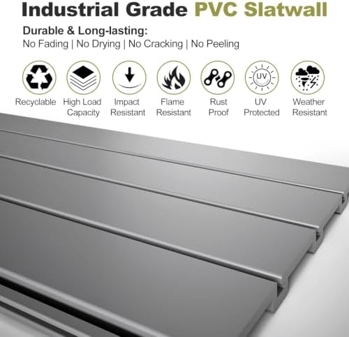 Hohuqeri Slatwall Panel Garage Wall Organizer - Image 4