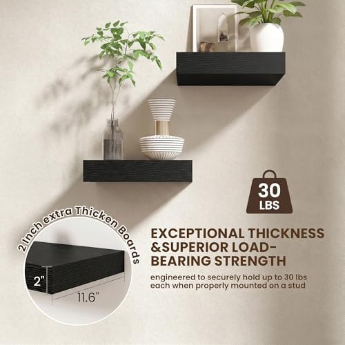 FLYJOE 12 Inch Deep Floating Shelves - Image 5
