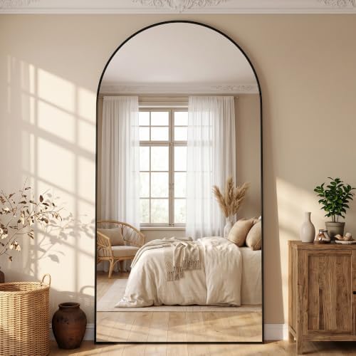 88"x44" Arched Full Length Mirror, Large Floor Mirror by Unknown