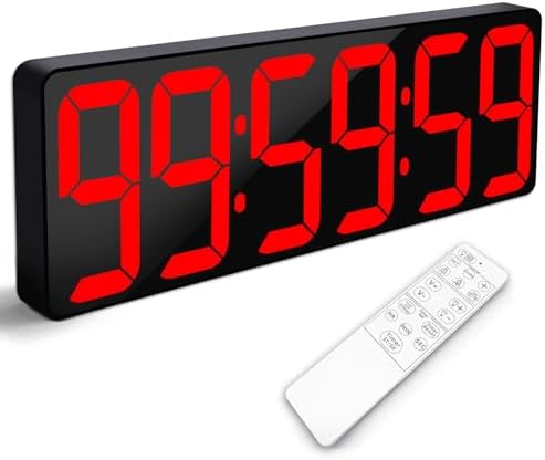Large Digital Timer Wall Clock by Unknown