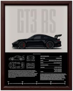 InkFlow Posters Vintage Racing Car Canvas Poster by InkFlowPosters
