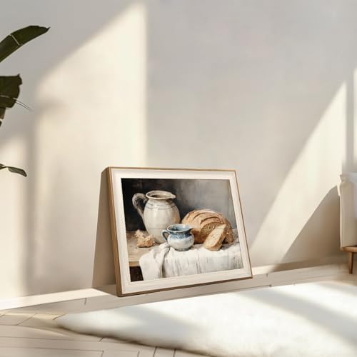 ASTRDECOR Framed Kitchen Wall Art, Modern Muted Still Life Painting Farmhouse - Image 4