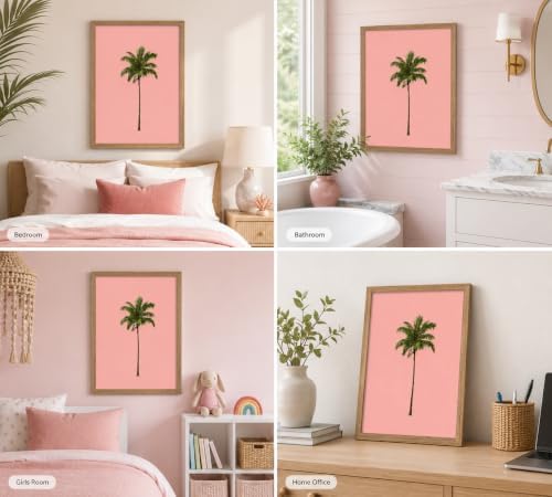 Framed Palm Tree Canvas Wall Art - Image 6