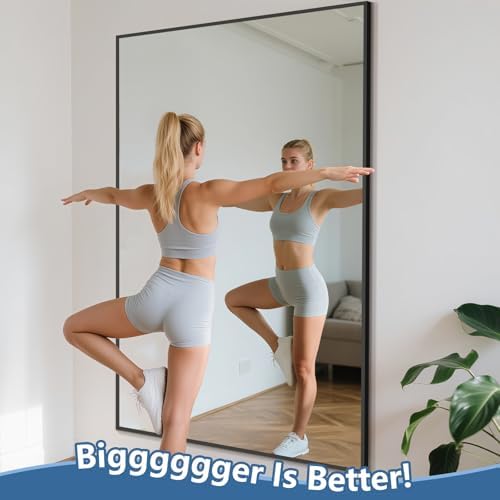 MirrMuse Large Mirror Full Length 72"X44", Oversized Floor Mirror - Image 6