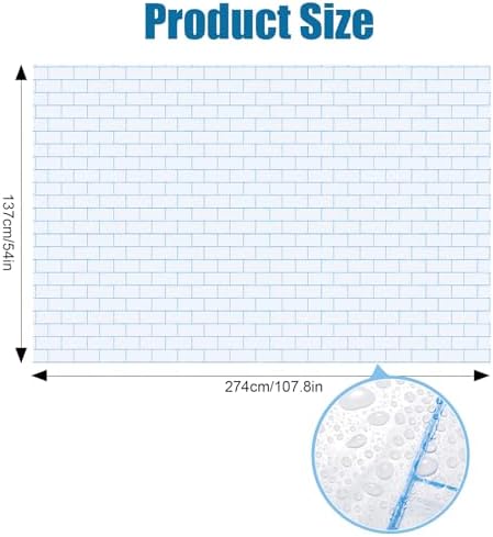 Chuangdi 2Pcs 4.5 x 9ft Brick Stone Backdrop Wallpaper Tablecloth - Image 2