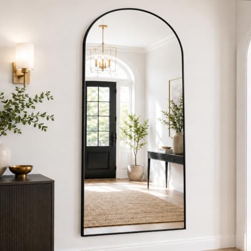 Floor Length Mirror, Wall Mounted Mirrors, Arched-Top Body Mirror - Image 3