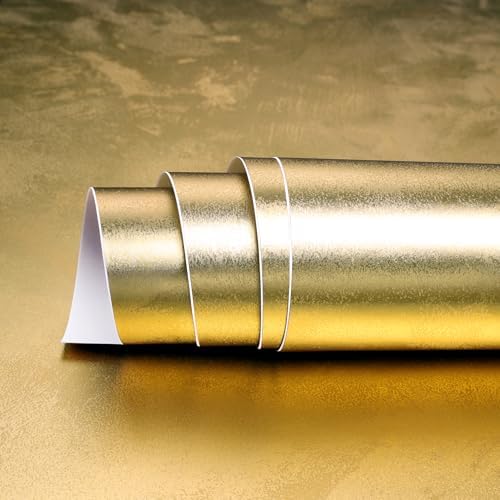 15.7x317" Gold Peel and Stick Wallpaper Vintage Kitchen Wallpaper Waterproof - Image 6