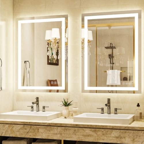 XRAMFY 32''X24'' LED Bathroom Mirror, Wall Mirror - Image 2