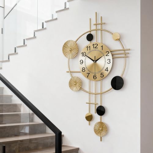 Large Wall Clocks for Living Room, Silent Non Ticking, Battery Operated - Image 4