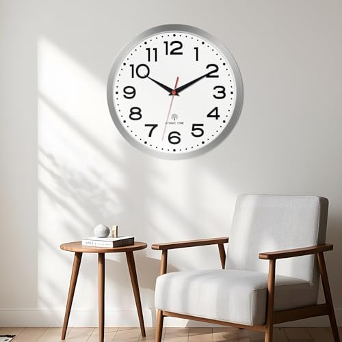Roymnie 10 Inch Atomic Wall Clock, Battery Operated Silent Non Ticking - Image 7