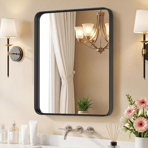 30x22 Inch Bathroom Mirror for Over Sink, Vanity Mirror by HAPPYMONTLLC