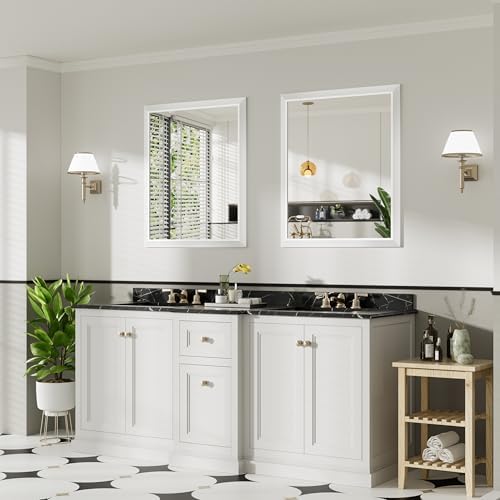 Briivue Bathroom Wall Mirror, 36x30 Inch - Image 3