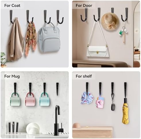 10Pcs Large Size Heavy Duty Wall Hooks, Coat Hooks, Wall Hooks - Image 5