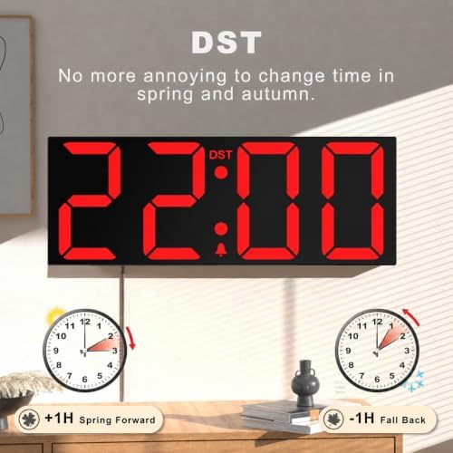 JALL 22" Large Digital Wall Clock - Image 4