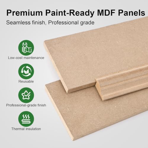 Premade Board and Batten Wainscoting Kit, Paintable MDF Accent Wall Panels - Image 7