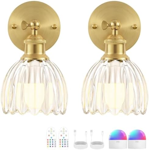 Vintage Battery Operated Wall Sconce by RIDALUX