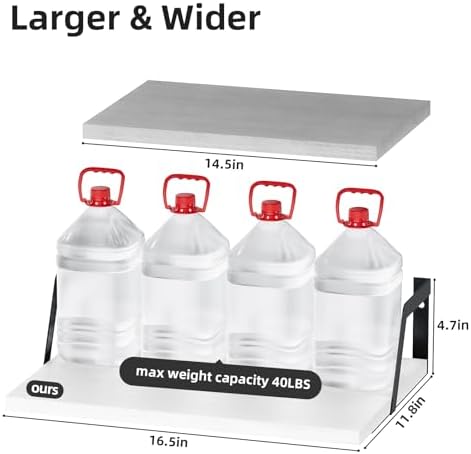 SRIWATANA White Deep Floating Shelves - Image 3
