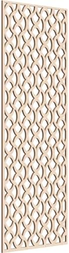 Resort Decorative Pierced Fretwork Wood Wall Panels, 19 3/8"W x 49 3/8"H x 1/4"T by EkenaMillwork