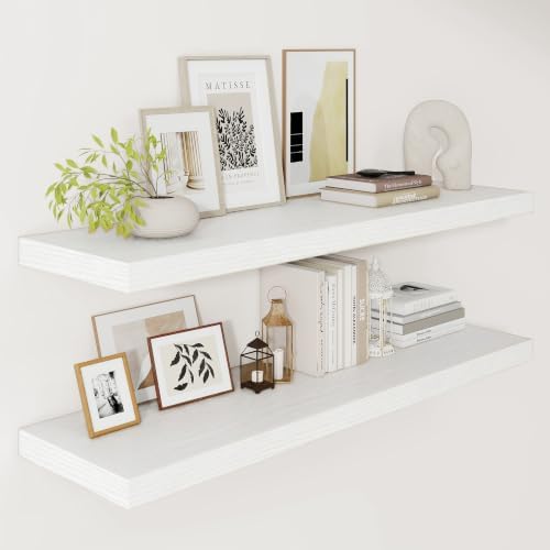 Vivelove Deep Floating Shelves 40x12” Set of 2 by VIVELOVE
