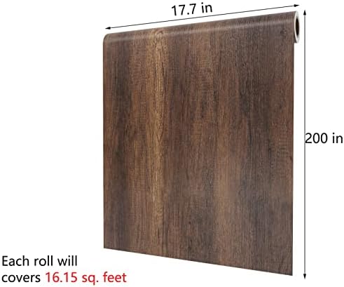 Decotalk 200"x17.7" Wood Grain Contact Paper Wooden Contact Paper - Image 7