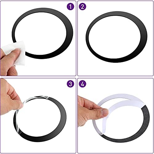 Outus 72 Pcs Circle Mirror Wall Stickers Removable DIY - Image 4