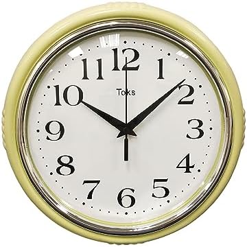 Lily's Home Retro Wall Clock, 9.5 Inch Vintage Design, Silent Non-Ticking - Image 3