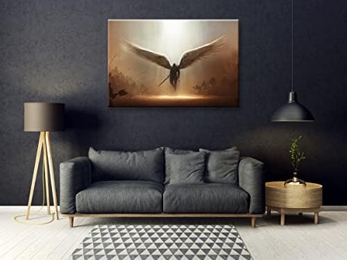 Fantasy Angel Stretched Canvas Wall Art - Image 2