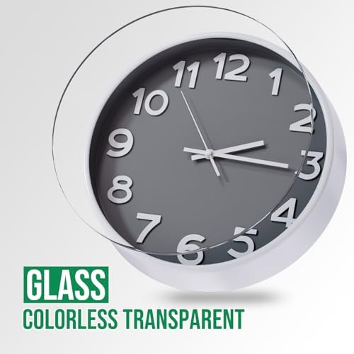 Wall Clock Silent Non-Ticking Battery Operated Indoor Analog Simple Style - Image 5