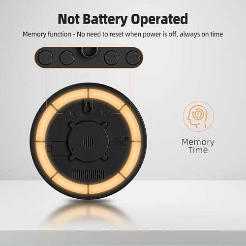 8'' Round Digital Wall Clock - Image 6