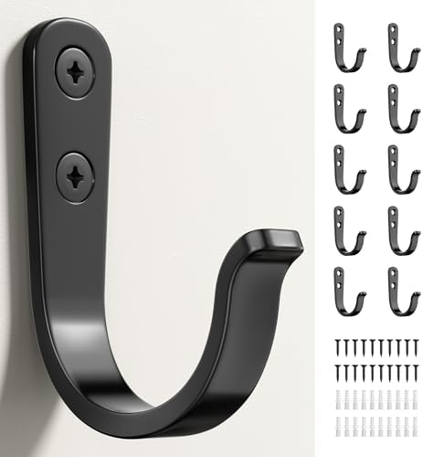 10Pcs Wall Hooks, Holds Up to 40 lbs by jockcaras