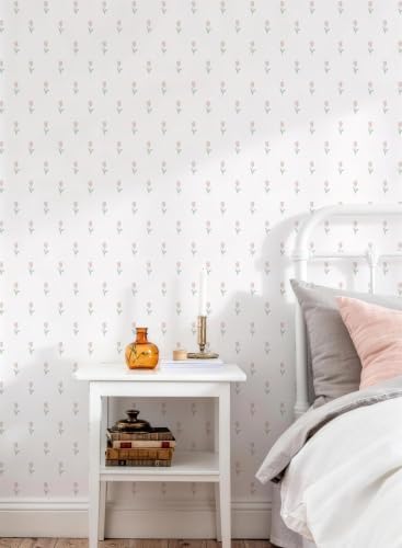 Simon&Siff Vintage Floral Wallpaper Peel and Stick 17.3" x 480" - Image 3