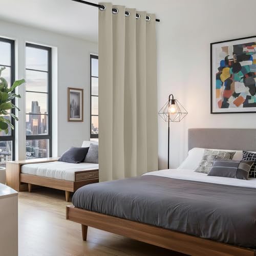 BONZER Room Dividers Curtains, Room Darkening Privacy Blackout Curtain - Image 4
