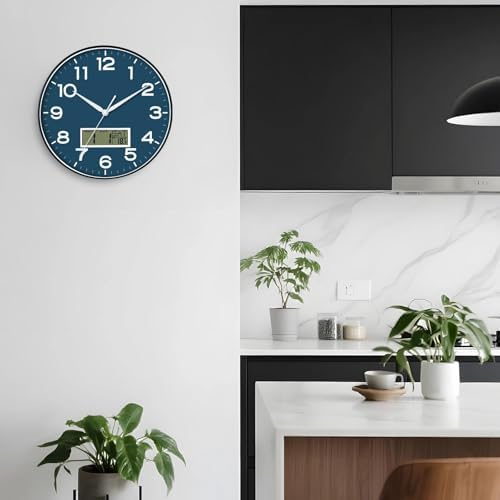 AKCISOT 12 Inch Wall Clock, Silent Battery Operated Analog Clock - Image 7