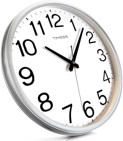 TIMESS 13-Inch Silent Non-Ticking Analog Wall Clock - Image 4