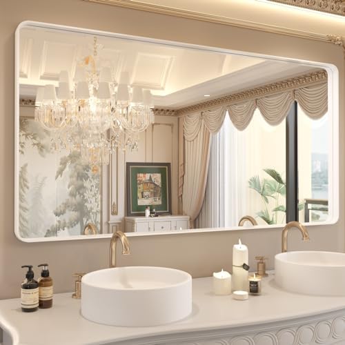 WEER White Bathroom Vanity Mirror 72x36 Inch by WEER