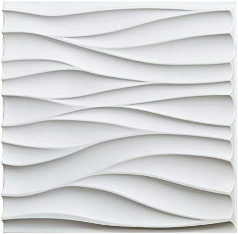 Art3d 19.7" x 19.7" Wall Panel Wavy - Image 2