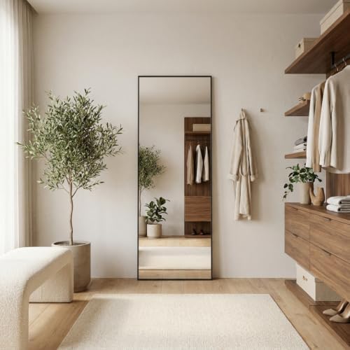 58"x21" Full Length Mirror, Floor Mirror Full Length Black - Image 6