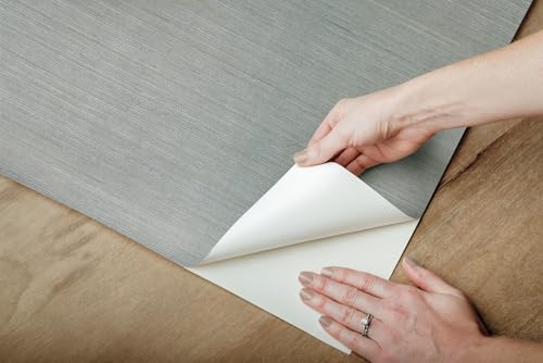 York Wallcoverings Natural Sisal Slate Peel and Stick Wallpaper - Image 5