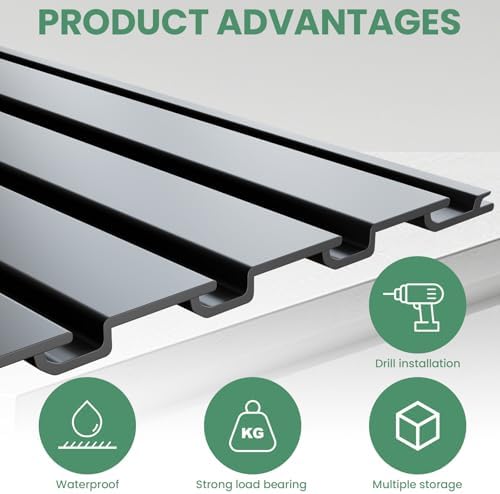 Slatwall Panel Wall Storage Systems, 4x8 ft - Image 4