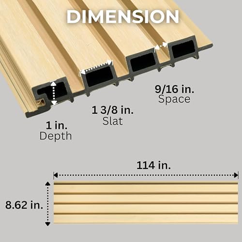From Plain to Beautiful in Hours WPC Exterior Wall Slat Panels Waterproof - Image 2