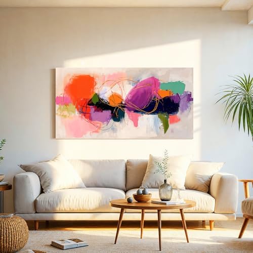 Abstract Wall Art Colorful Canvas Art Wall Decor - Image 6