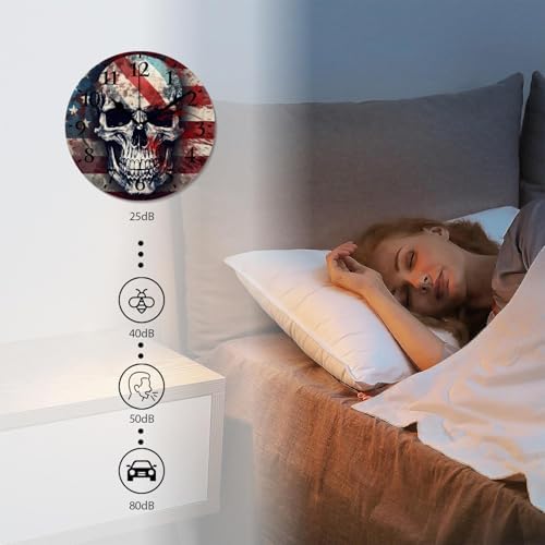 Round Analog Wall Clocks Non-Ticking Silent Clock Battery Operated Clcoks - Image 4