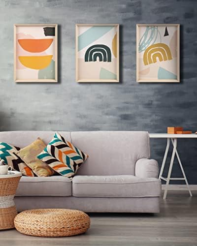 12x16IN Framed Boho Wall Art for Bedroom Set of 3 - Image 3